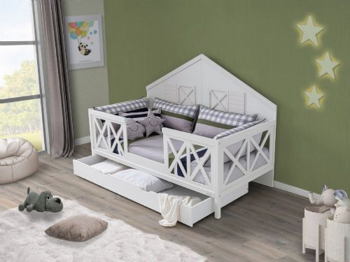 Solo Montessori Çocuk Karyolası (Beyaz) 90*190