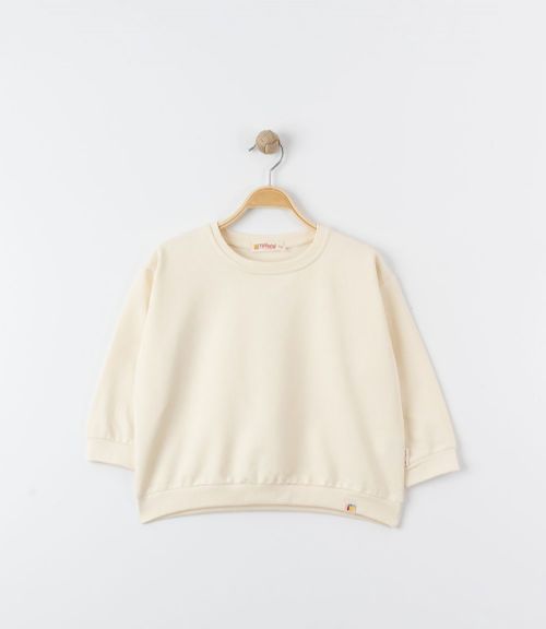 Oversize Theme Sweat Ekru